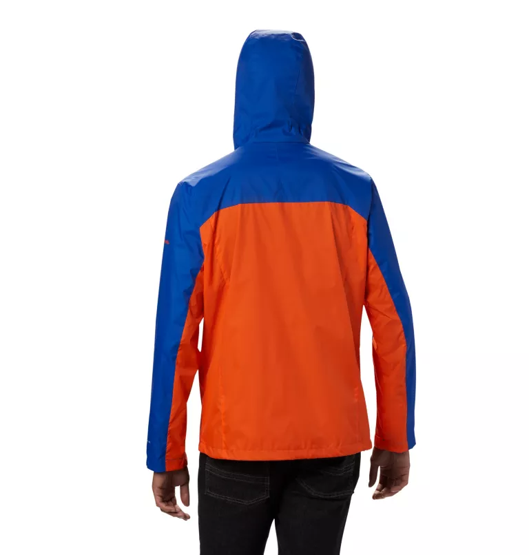 Men's Collegiate Glennaker Storm™ Rain Jacket - Florida FLA - Azul,Spark Orange