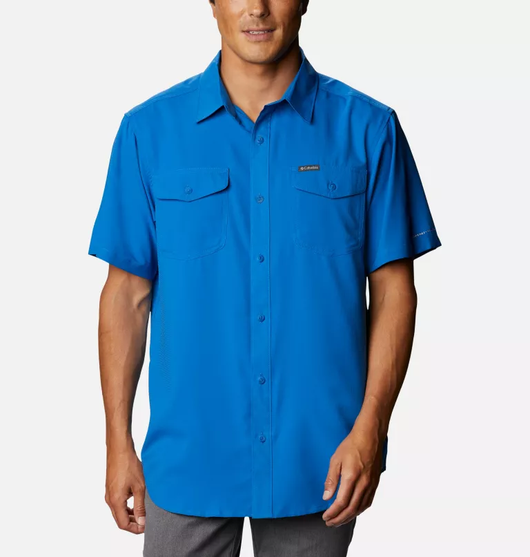 Men's Utilizer™ II Solid Short Sleeve Shirt Bright Indigo