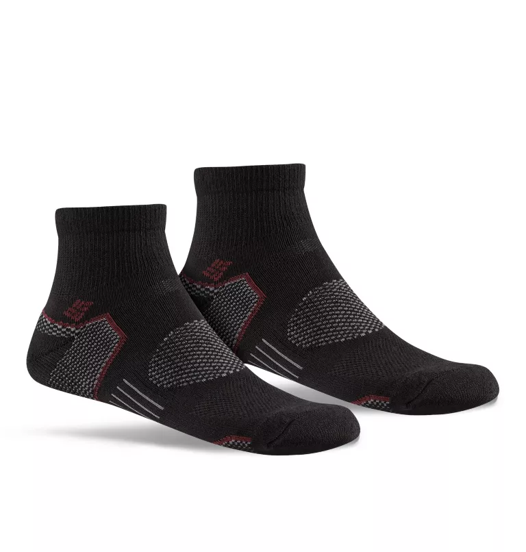 Men's Balance Point Quarter Sock - 2pk Black