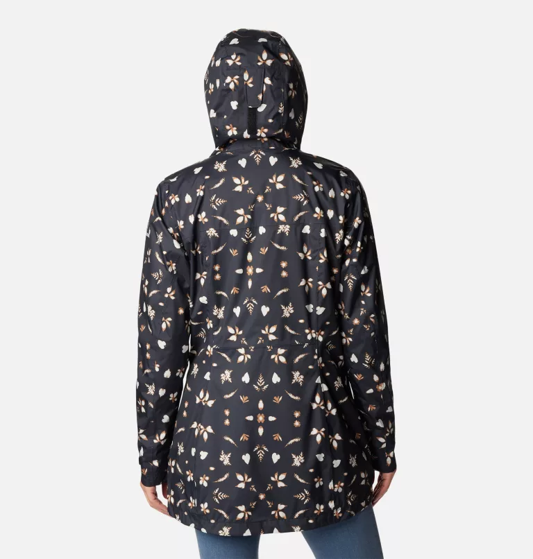 Women’s Splash A Little™ II Rain Jacket Black Cyanofrond Print