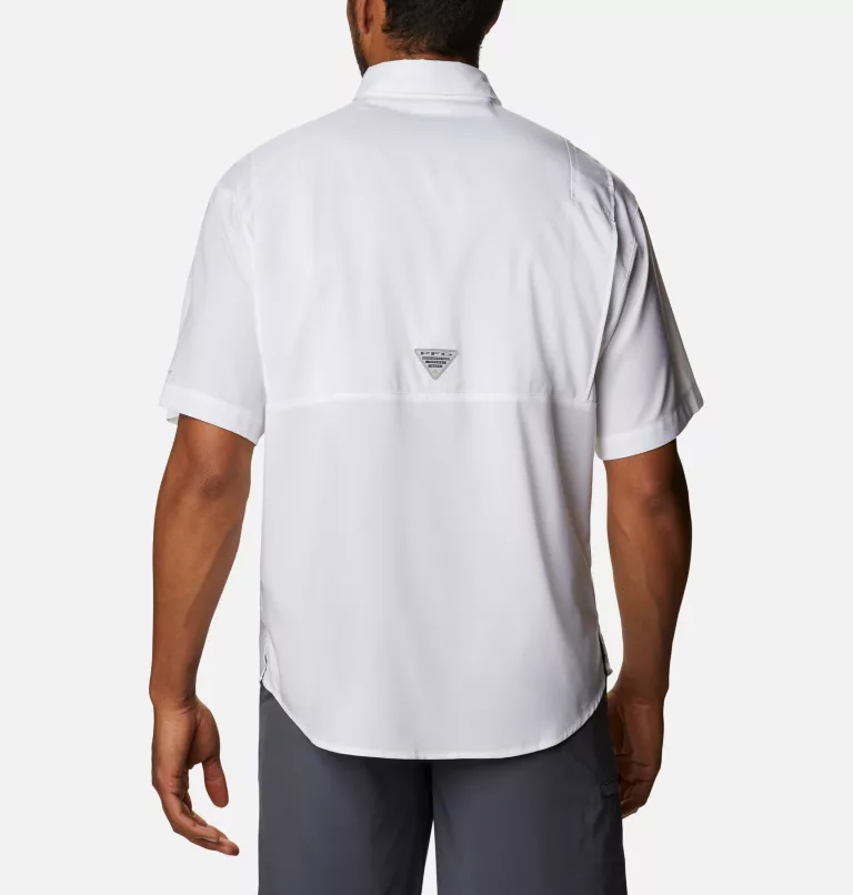Men's Collegiate PFG Tamiami™ Short Sleeve Shirt - Tall - Florida FLA - White