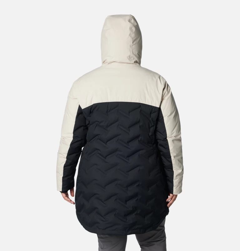 Women's Mountain Croo™ II Mid Down Jacket - Plus Size Black,Dark Stone