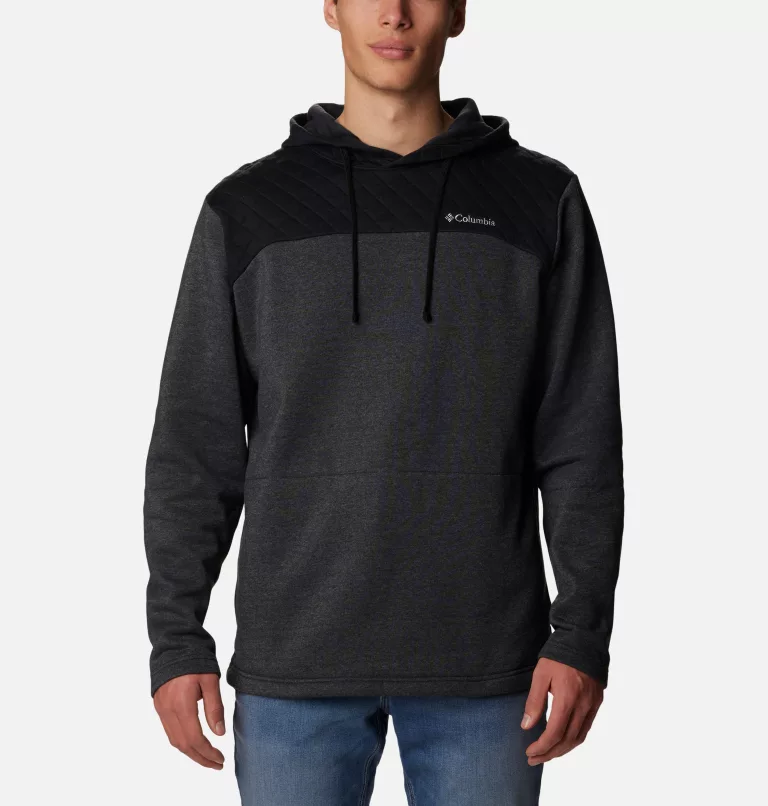 Men's Hart Mountain™ Quilted Hoodie - Tall Black Heather