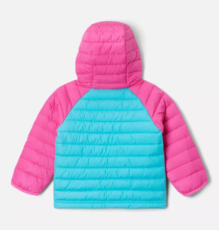 Girls' Toddler Powder Lite™ Hooded Jacket Geyser,Pink Ice