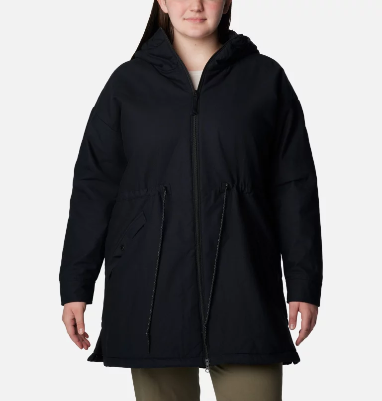 Women's Crystal Crest™ Quilted Jacket - Plus Size Black
