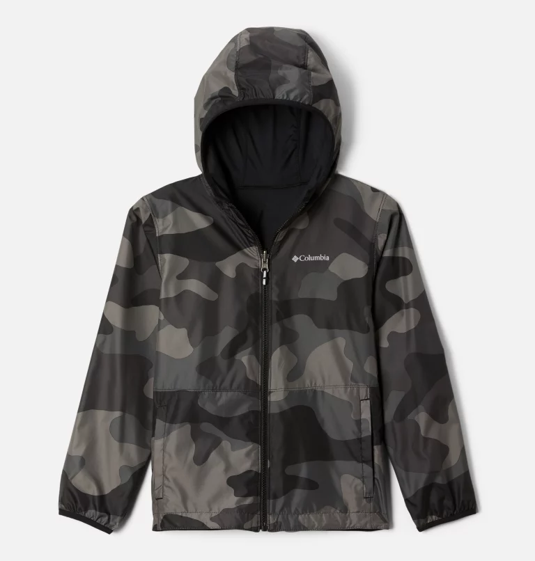 Kids’ Pixel Grabber™ Reversible Jacket Black Mod Camo