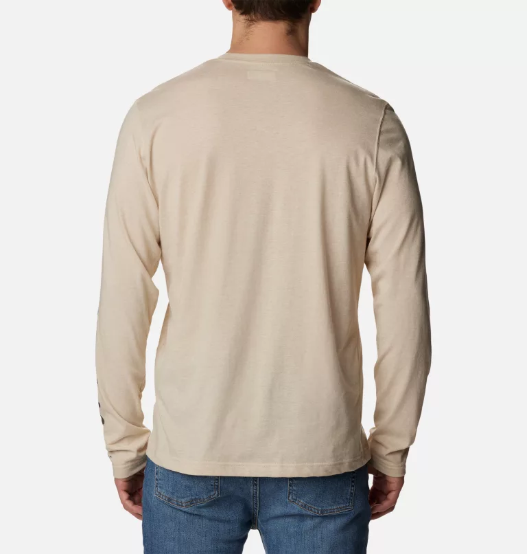 Men's Thistletown Hills™ Long Sleeve Logo T-Shirt Ancient Fossil Heather