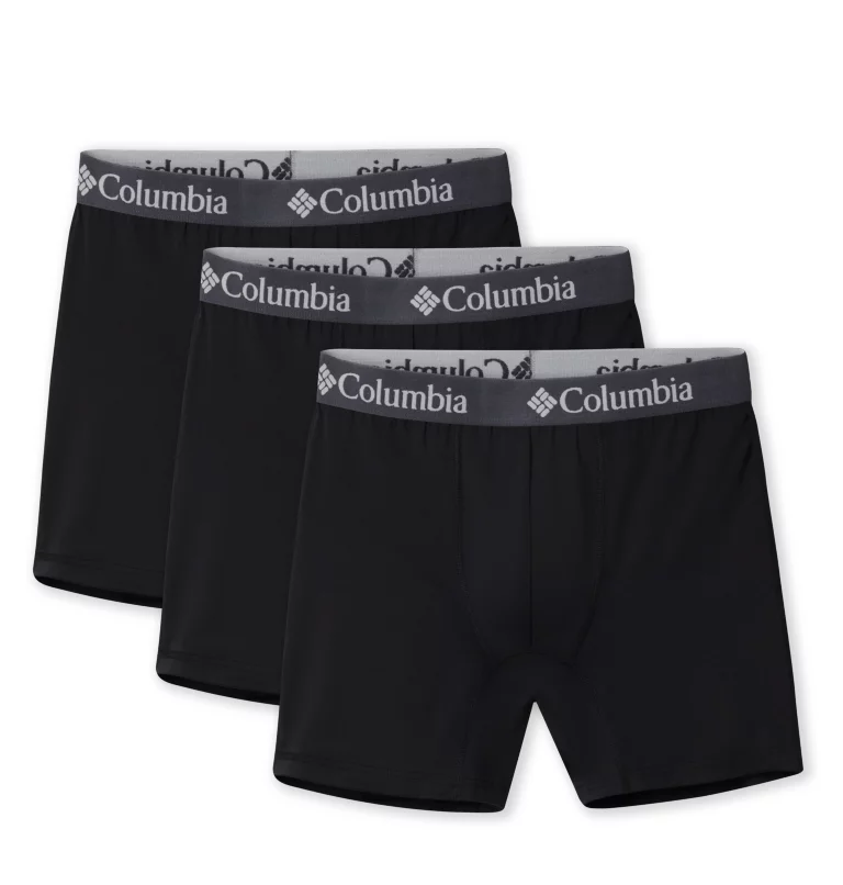 Men's Poly Stretch Boxer Briefs - 3pk Black