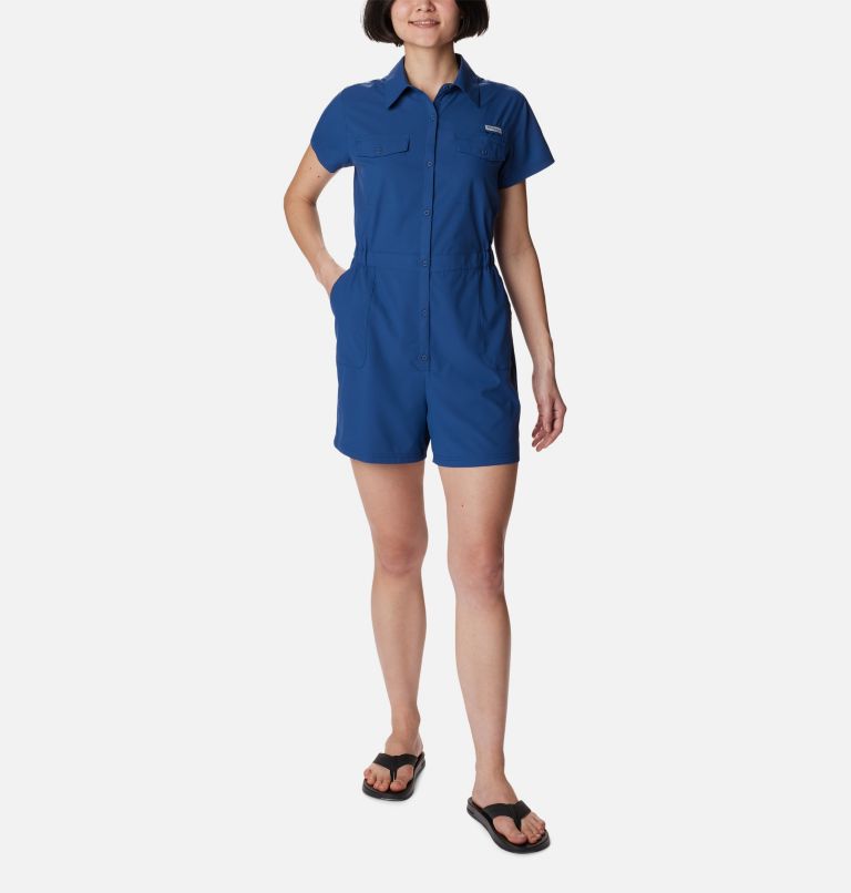 Women's PFG Sun Drifter™ Woven Romper Carbon