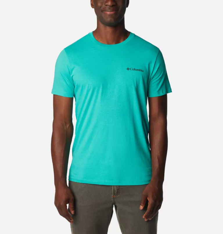 Men's Free Graphic T-Shirt Bright Aqua
