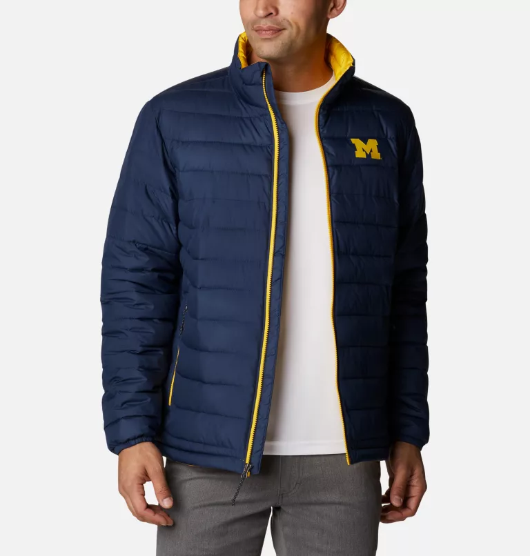 Men's Collegiate Powder Lite™ Jacket - Michigan UM - Collegiate Navy