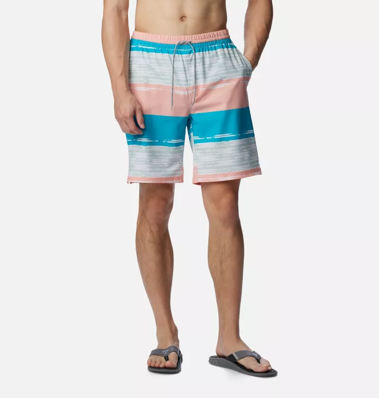 Men's PFG Super Slack Tide™ Hybrid Water Shorts Cool Green Ikat Rainbow