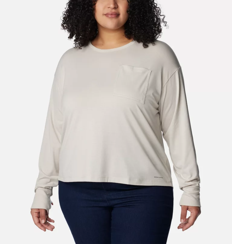 Women's Boundless Trek™ Long Sleeve Shirt - Plus Size Dark Stone