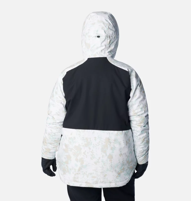 Women's Highland Summit™ Jacket - Plus Size White Flurries Print,Black