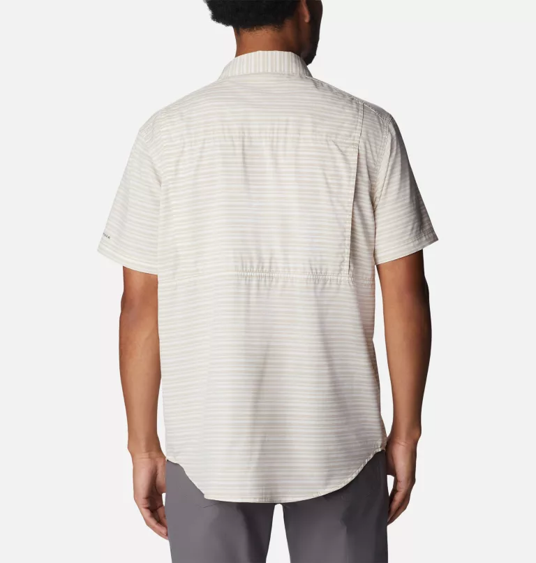 Men's Twisted Creek™ III Short Sleeve Shirt- Tall Ancient Fossil Basic Stripe