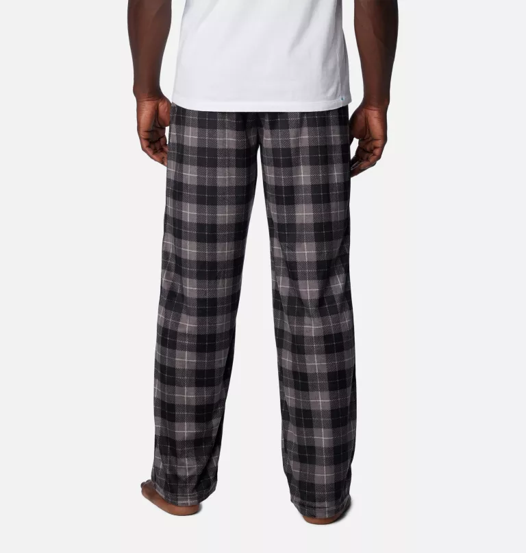 Men's Minky Fleece Plaid PJ Pants City Grey Plaid