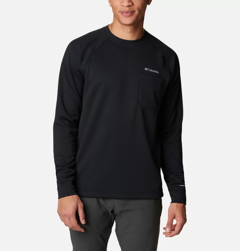 Men's Black Mesa™ Waffle Knit Crew Black