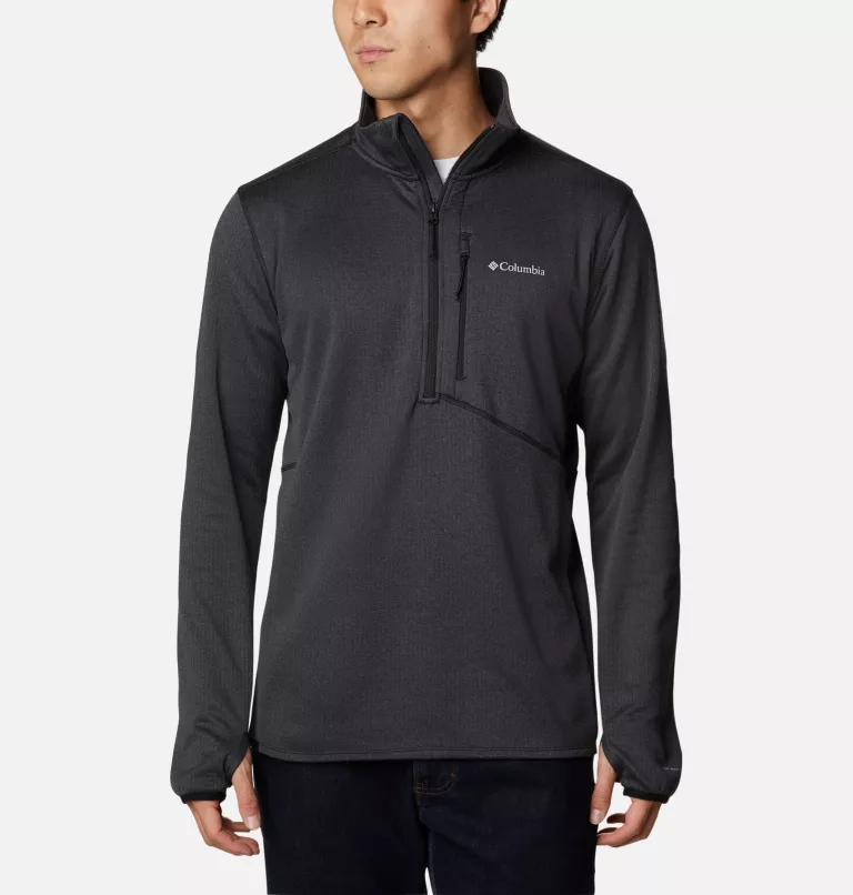 Men's Park View™ Fleece Half Zip Pullover Black Heather