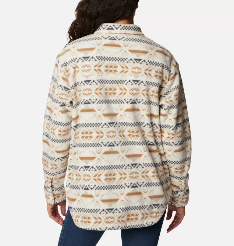 Women's Benton Springs™ Fleece Shirt Jacket Chalk Checkered Peaks