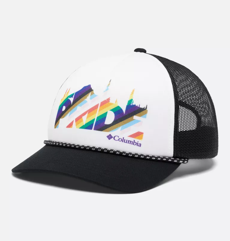 Women's Columbia™ Trucker Snapback Hat White,Black,Outdoor Pride