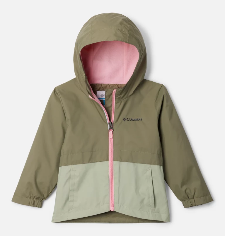 Girls’ Toddler Rain-Zilla™ Jacket Stone Green,Safari