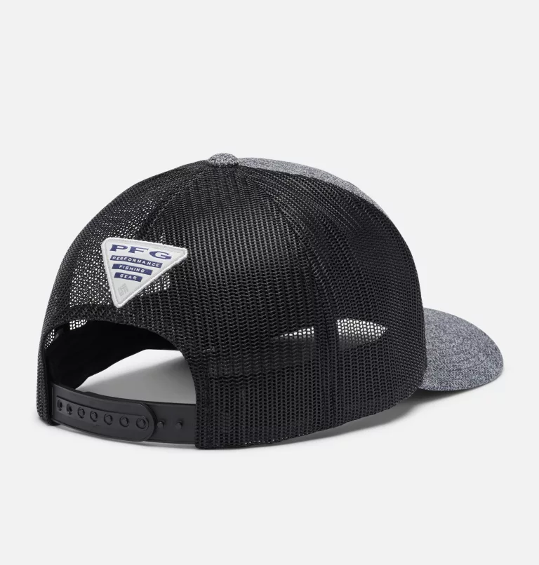 PFG Fish Flag™ Mesh Snapback - High Crown Grill Heather,Black,Fish Flag