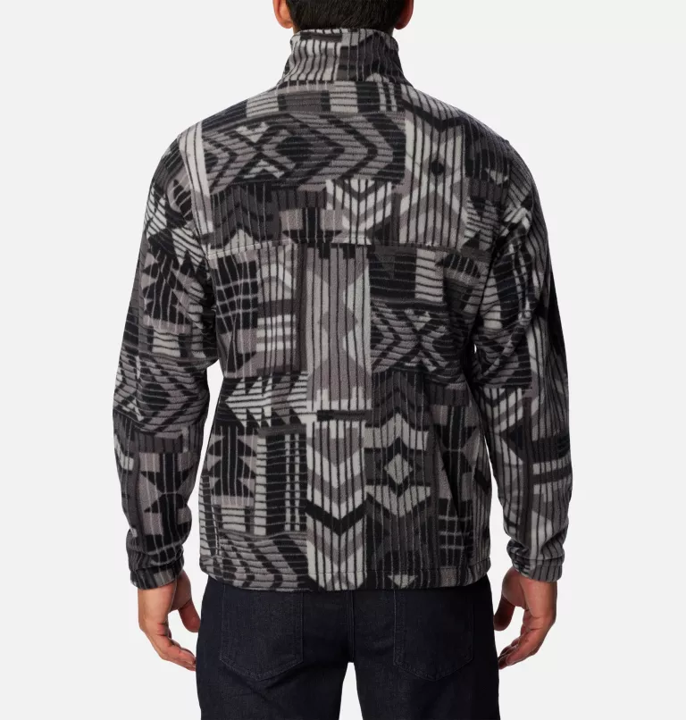 Men’s Steens Mountain™ Printed Fleece Jacket Shark Pathways Print