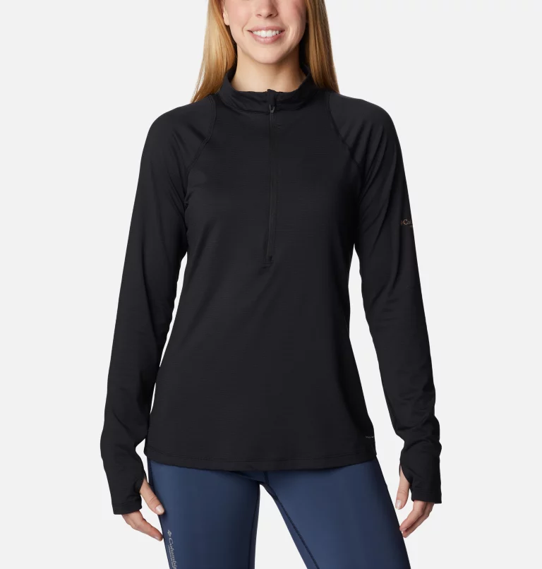 Women's Endless Trail™ Half Zip Mesh Long Sleeve Shirt Black