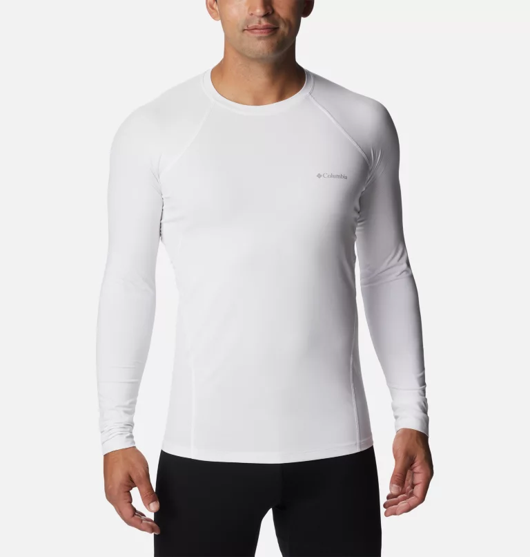 Men’s Omni-Heat™ Midweight Baselayer Crew - Tall White