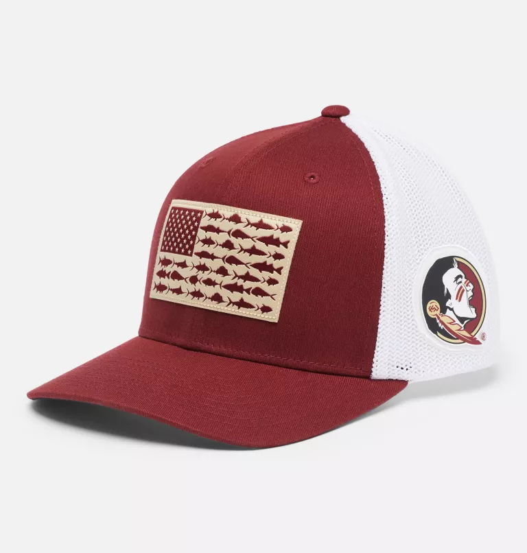 PFG Mesh™ Fish Flag Ball Cap - Florida State FSU - Cabernet