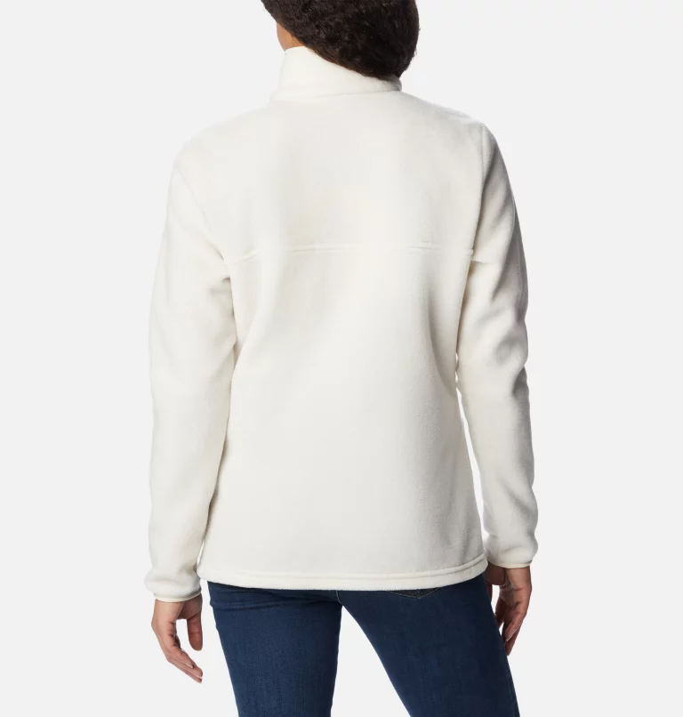 Women's Benton Springs™ Half Snap Fleece Pullover - Petite Chalk,Chalk,Camel Brown
