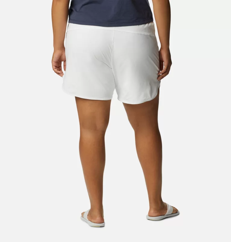 Women's Bogata Bay™ Stretch Printed Shorts - Plus Size White,Established Waves