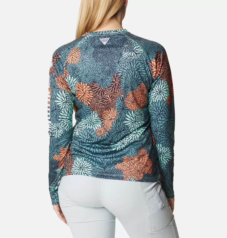 Women’s PFG Super Tidal Tee™ Long Sleeve Mint Cay,Anemones