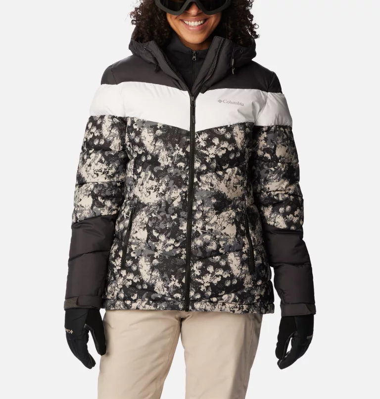 Women's Abbott Peak™ Insulated Jacket Black Iceblooms Print,Shark,White