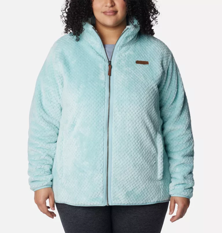 Women's Fire Side™ II Sherpa Full Zip Fleece - Plus Size Aqua Haze