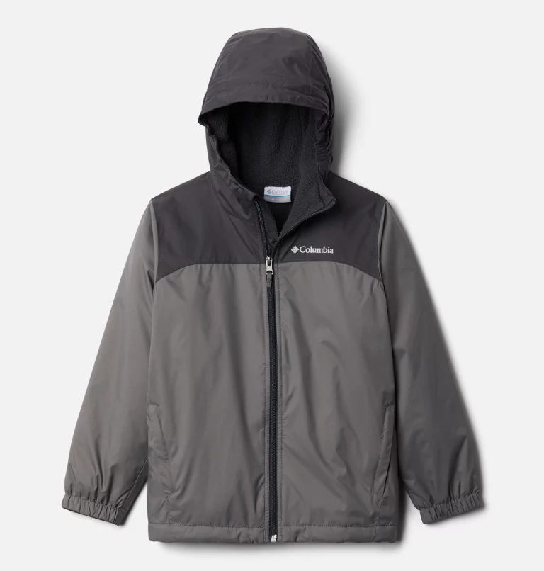 Boys' Glennaker™ Sherpa Lined Jacket City Grey,Shark
