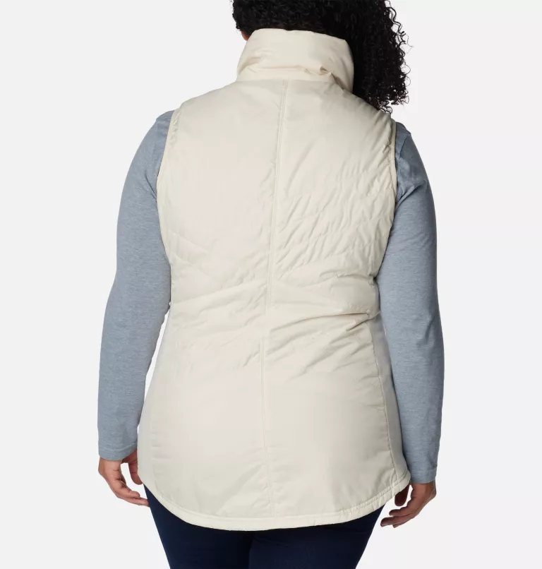Women's Mix It Around™ Long Vest - Plus Size Chalk