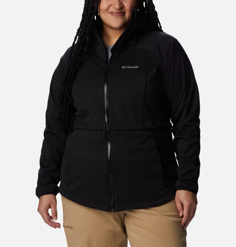 Women's Canyon Meadows™ Softshell Jacket - Plus Size Black