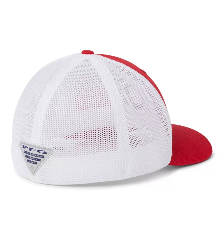 PFG Mesh™ Ball Cap - Nebraska NEB - Bright Red