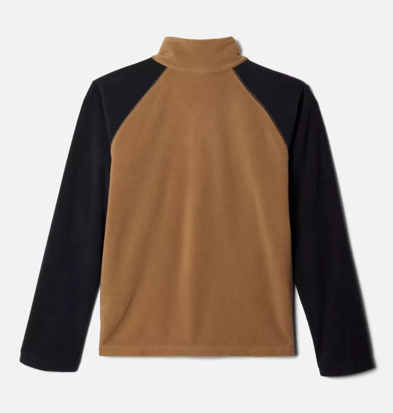 Boys’ Glacial™ Fleece Quarter Zip Pullover Delta,Black