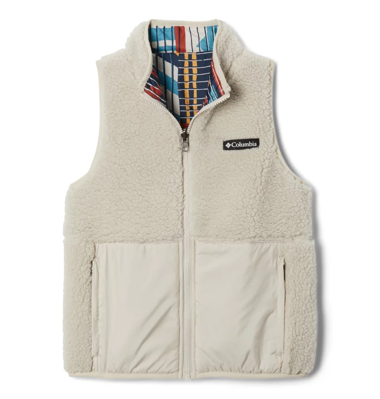 Kids' Hakatai™ Reversible Vest Dark Stone,Warp Red Pathways
