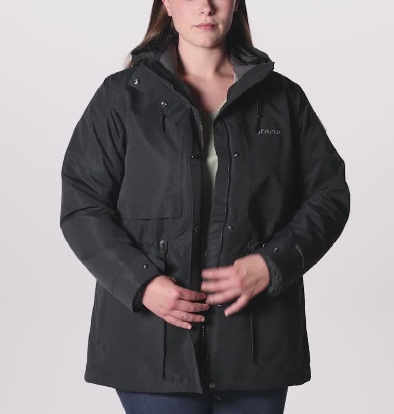 Women’s Drop Ridge™ Interchange Jacket - Plus Size Black