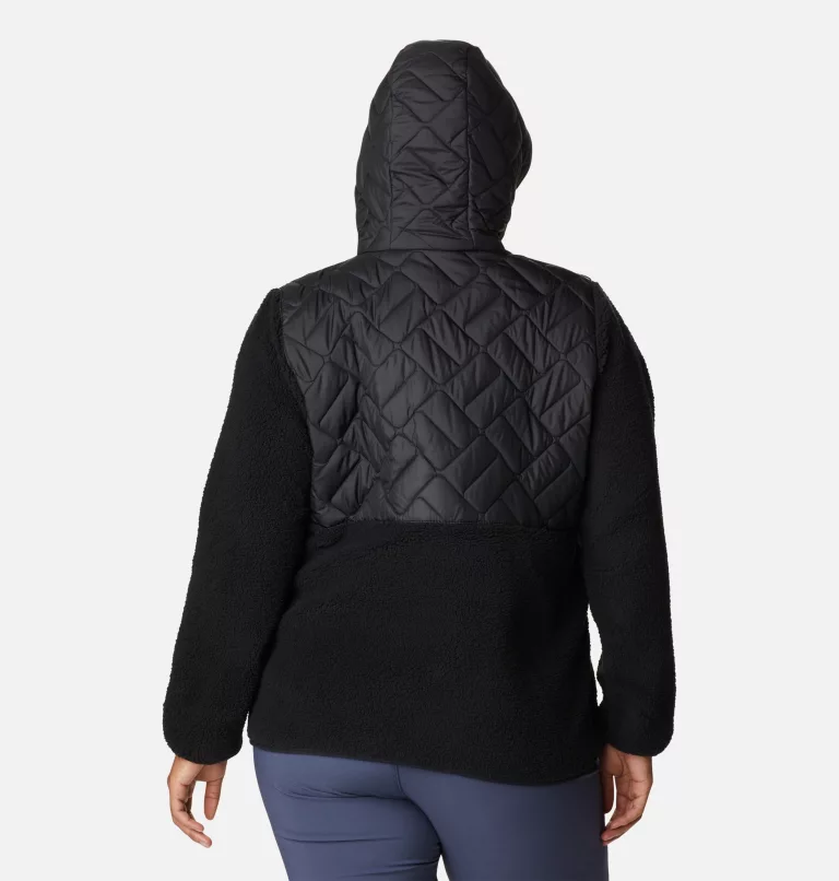 Women's Sweet View™ Hooded Fleece Pullover - Plus Size Black