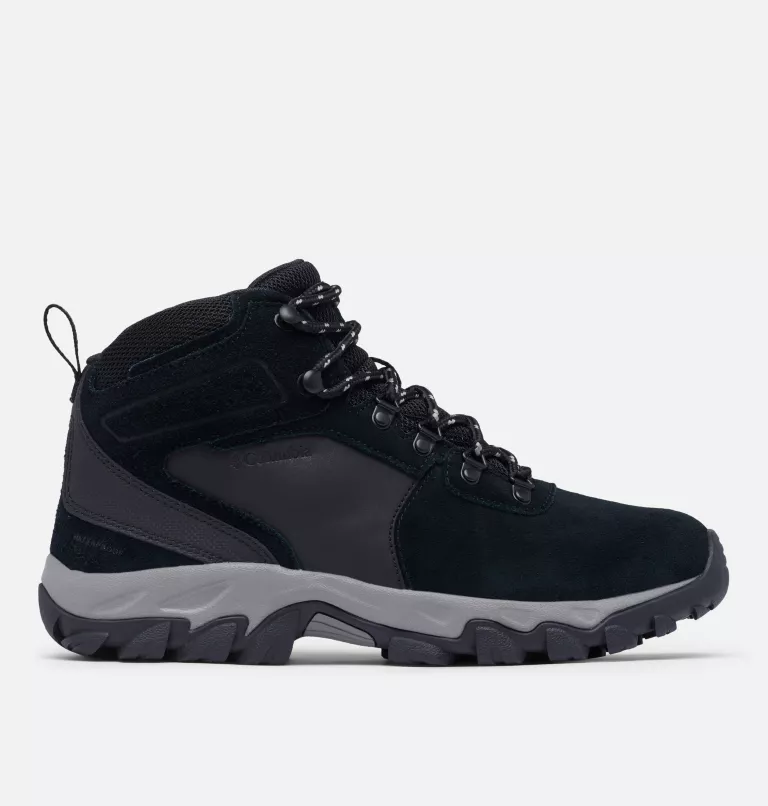 Men's Newton Ridge™ Plus II Suede Waterproof Hiking Boot - Wide Black,Stratus