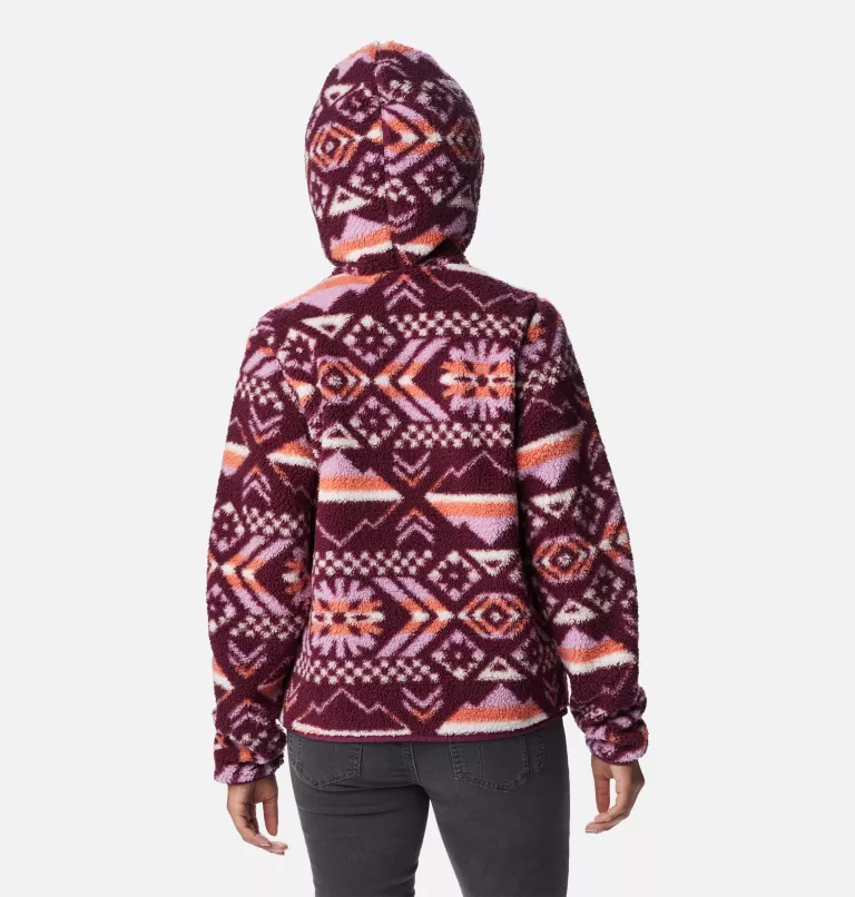 Women's West Bend™ Hoodie Marionberry Checkered Peaks
