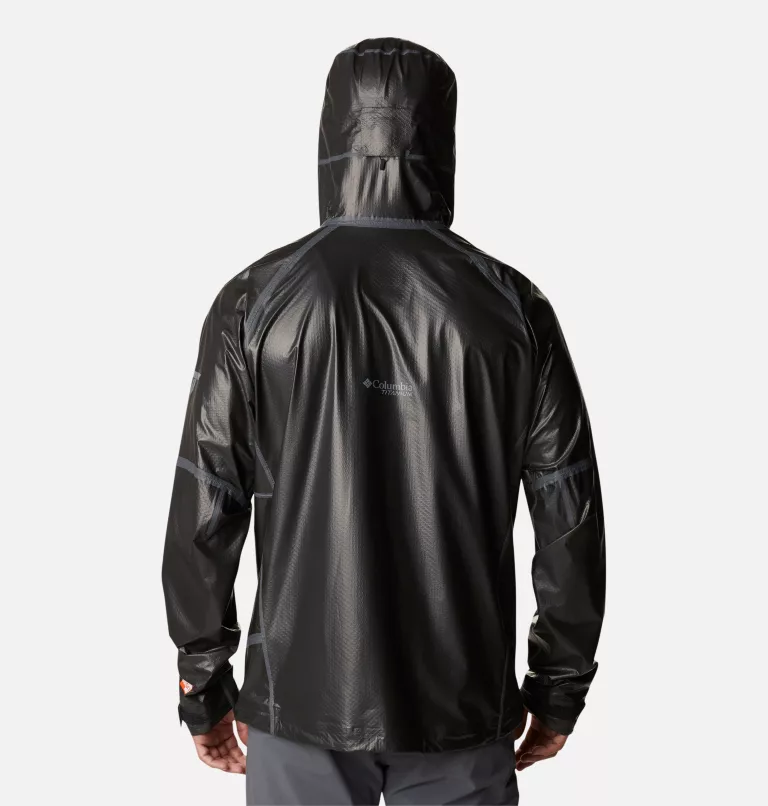 Men's OutDry™ Extreme Mesh Hooded Rain Shell Jacket Black