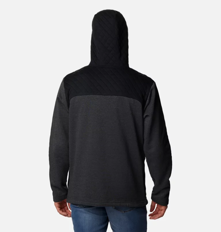 Men's Hart Mountain™ Quilted Hoodie - Tall Black Heather