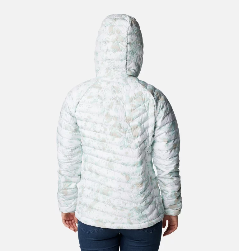 Women's Powder Lite™ Hooded Jacket White Flurries Print