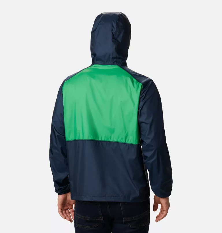 Men's Collegiate Flash Forward™ Jacket - Notre Dame ND - Collegiate Navy,Fuse Green