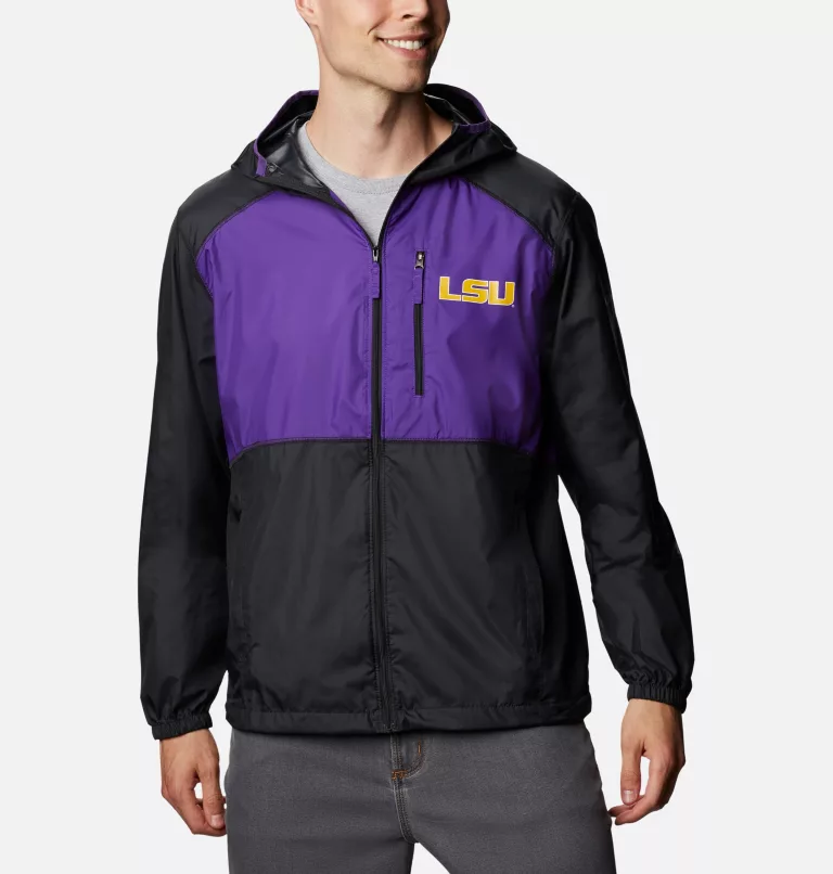 Men's Collegiate Flash Forward™ Jacket - LSU LSU - Black,Vivid Purple